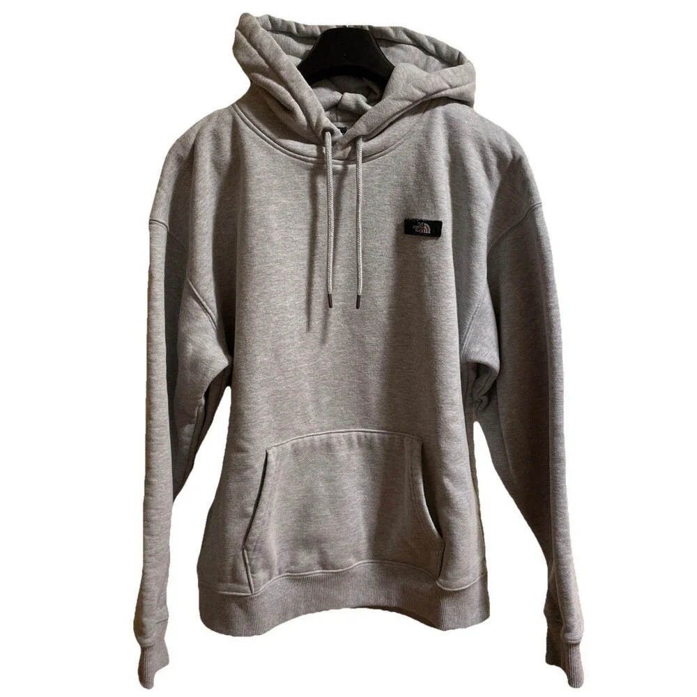 The North Face Heavyweight Hoodie Gray Men’s Size M Light Use Thick Warm Cozy